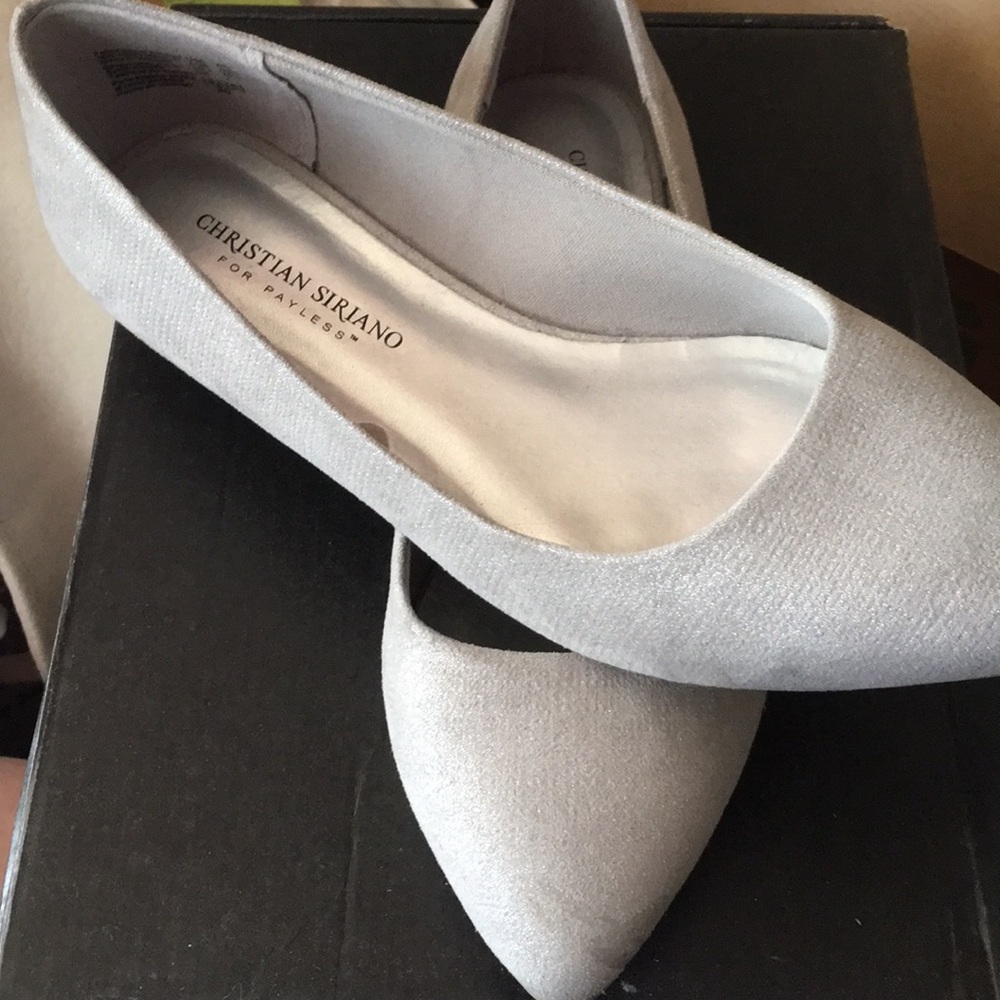 Christian Siriano for Payless Silver Pointed Flats